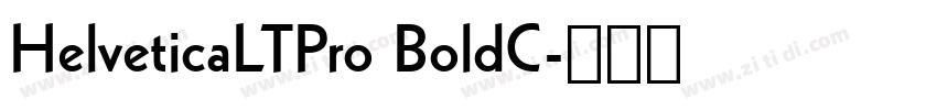 HelveticaLTPro BoldC字体转换